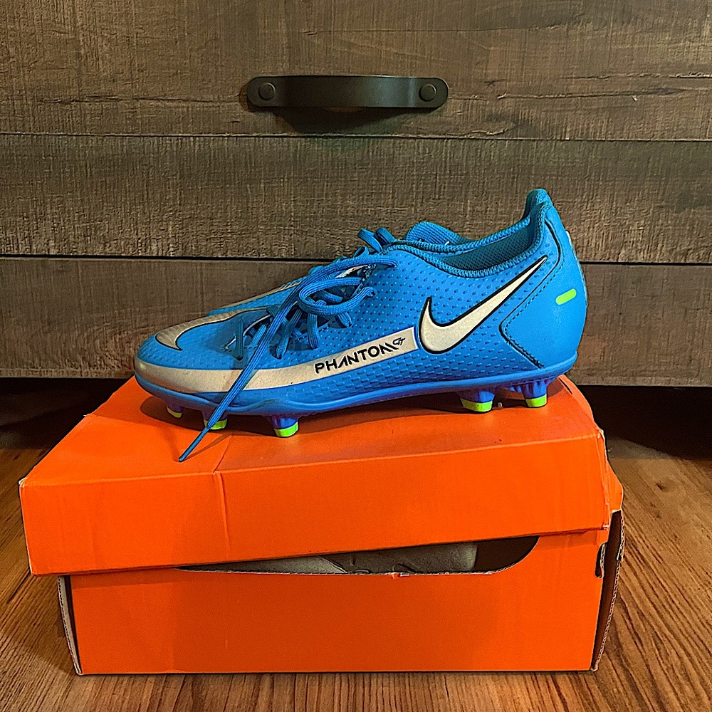 Blue Nike Youth Cleats